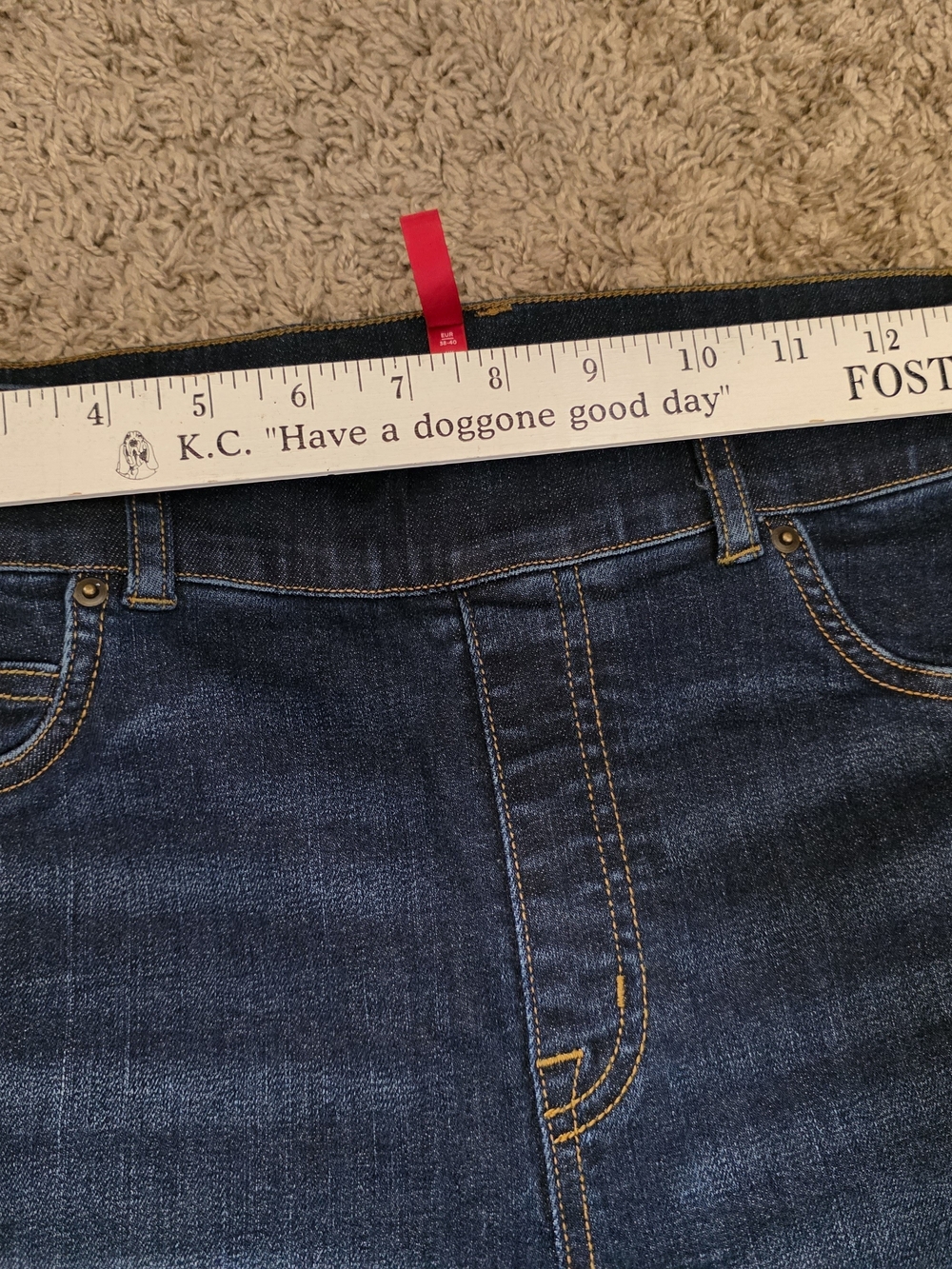 SPANX Deep Indigo High-Rise Bootcut Jeans - Picture 3 of 5